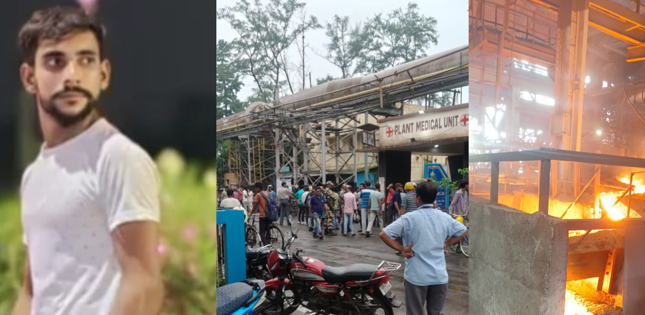 দুর্গাপুর ইস্পাত কারখানায় ঠিকা কর্মীর মর্মান্তিক মৃত্যু,সহকর্মীদের কারখানার গেটে বিক্ষোভ